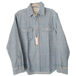 Taylor Stitch The Division Heavyweight Shacket Men's M 40 Washed Indigo Blue NWT